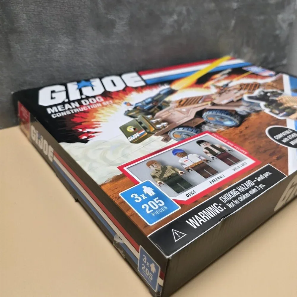 2021 Hasbro G.I. Joe Kids Mean Dog Construction‎ Vehicles Set 205 Pieces NEW